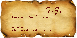 Tarcsi Zenóbia névjegykártya